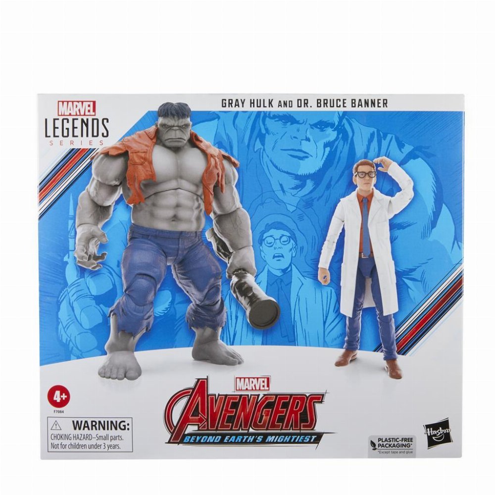 Marvel Legends – Gray Hulk and Dr. Bruce Banner 2-Pack Φιγούρες Δράσης (15cm)
