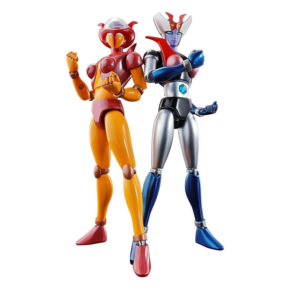 Mazinger Z Soul of Chogokin – GX-08R Aphrodai A vs GX-09R Minerva X Diecast Φιγούρες Δράσης (16cm)