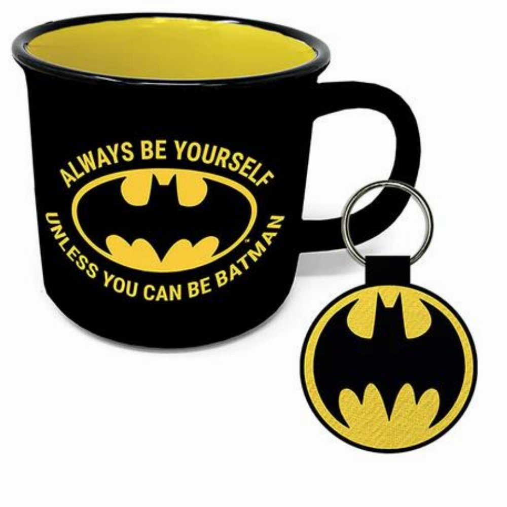 DC Comics – Always Be Yourself Unless You Can Be Batman Σετ Δώρου (Κεραμική Κούπα & Μπρελόκ)