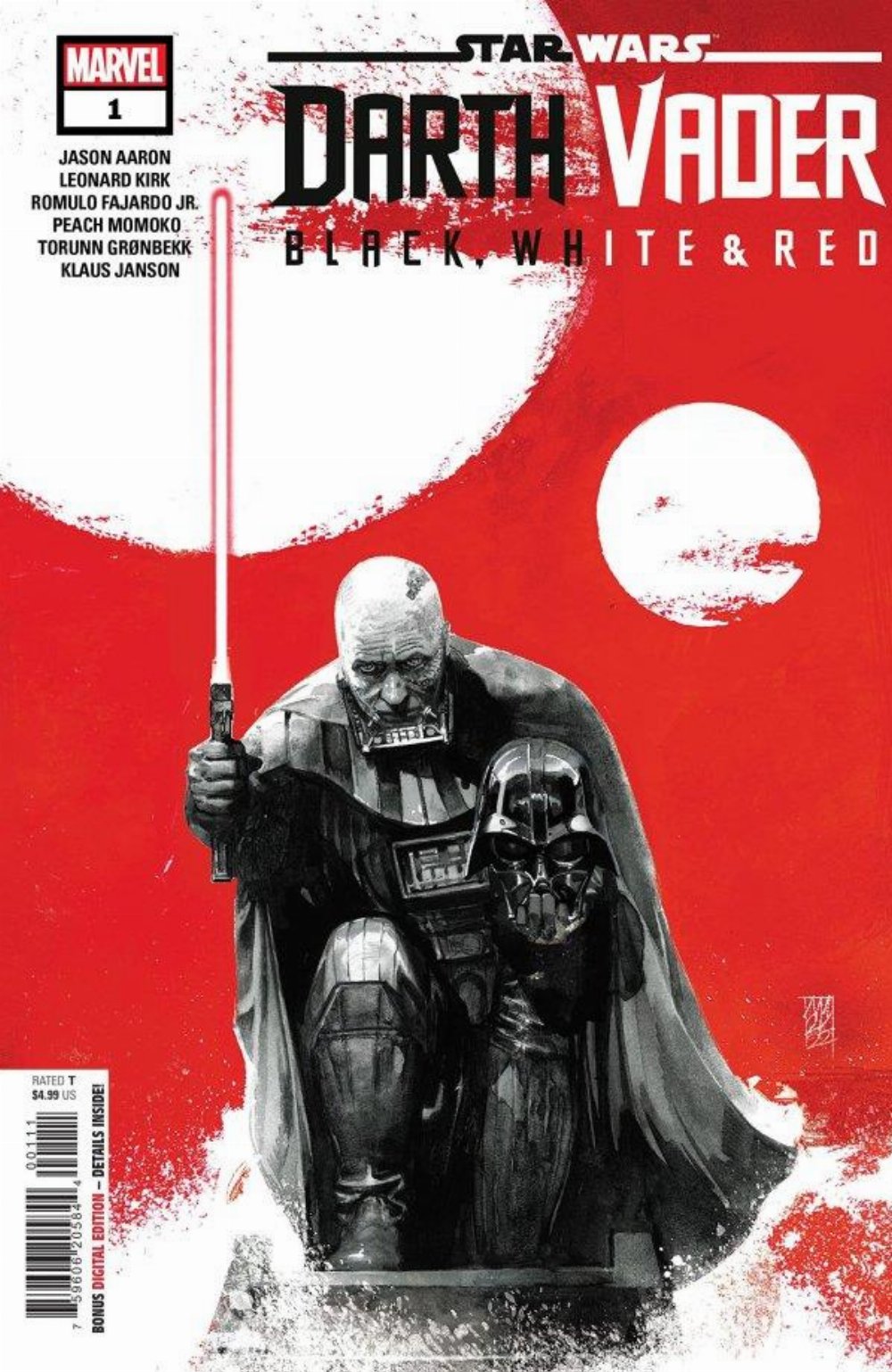 Star Wars Darth Vader Black, White & Red #1