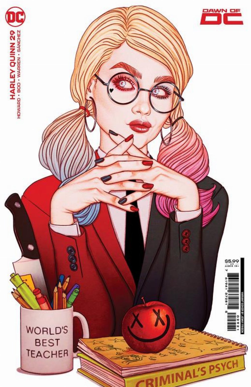 Τεύχος Κόμικ Harley Quinn #29 Frison Cardstock Variant Cover B