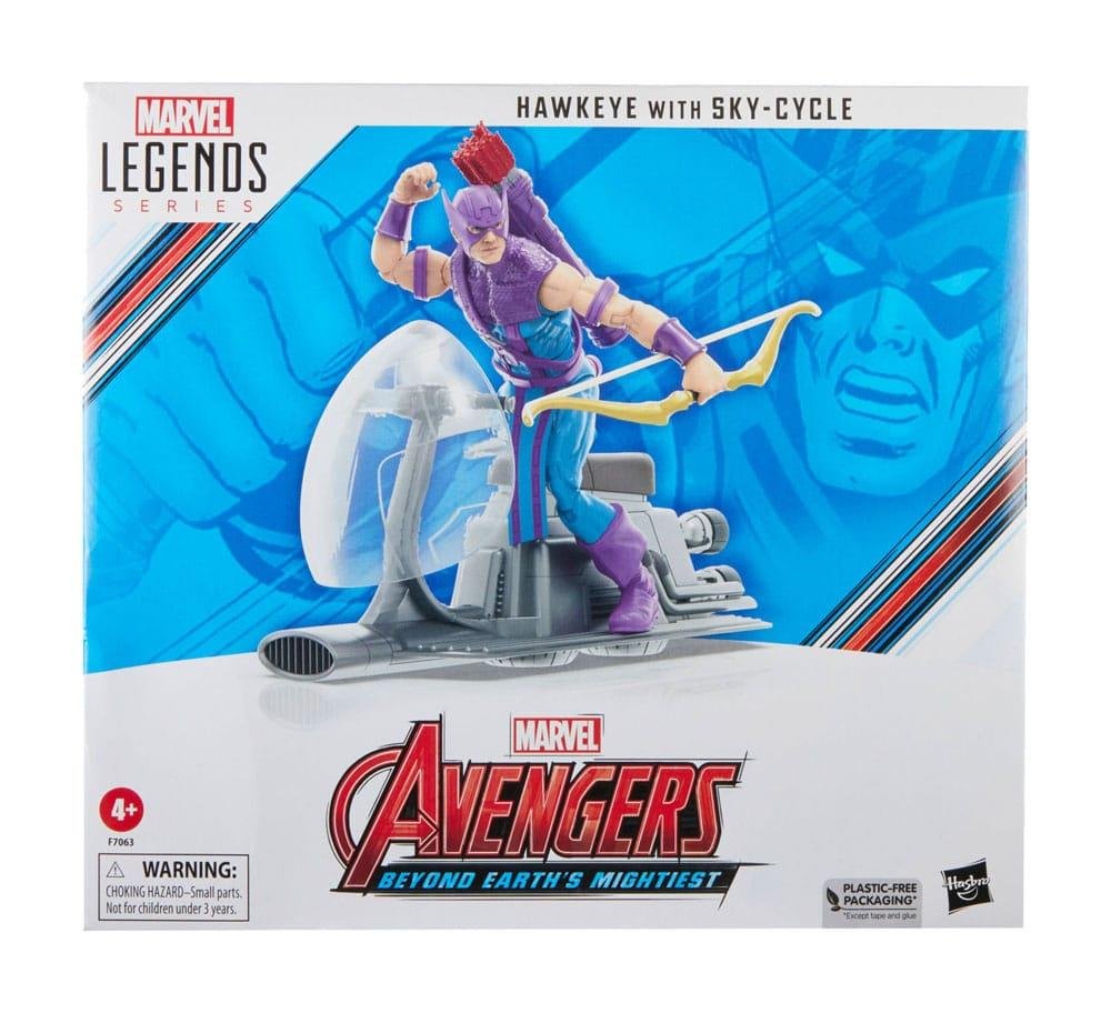 Marvel Legends: Avengers – Hawkeye with Sky-Cycle Φιγούρα Δράσης (15cm)