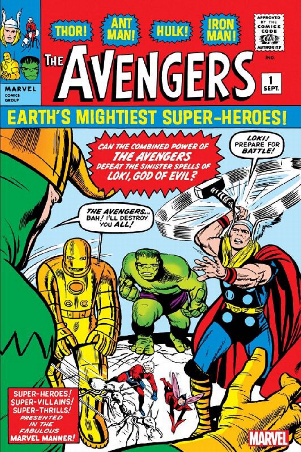 Τεύχος Κόμικ The Avengers (1963) #1 Facsimile Edition