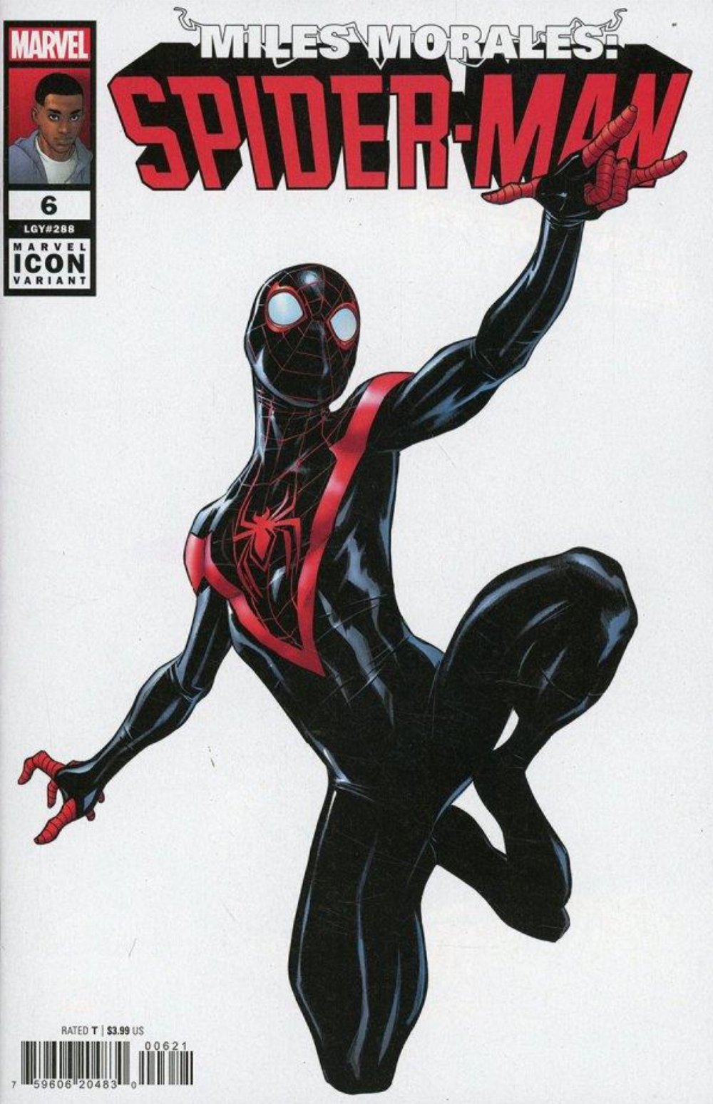 Τεύχος Κόμικ Miles Morales Spider-Man #6 Caselli Marvel Icon Variant Cover