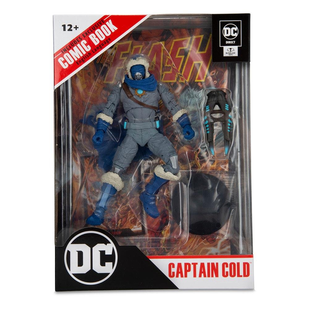 DC Comics: Page Punchers – Captain Cold (The Flash Comic) Φιγούρα Δράσης (18cm) Περιέχει Comic Βιβλίο