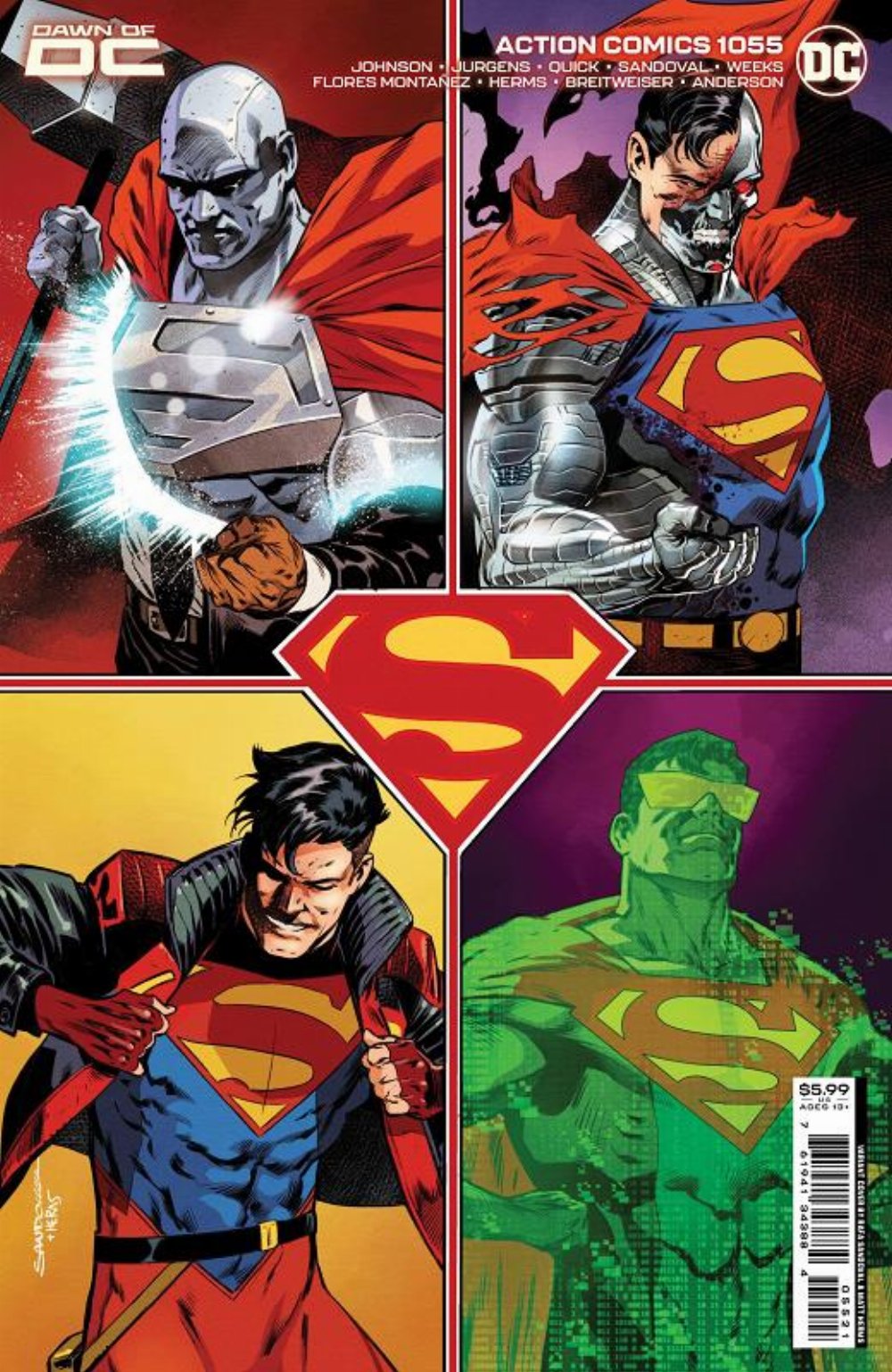 Τεύχος Κόμικ Action Comics #1055 Sandoval Cardstock Variant Cover