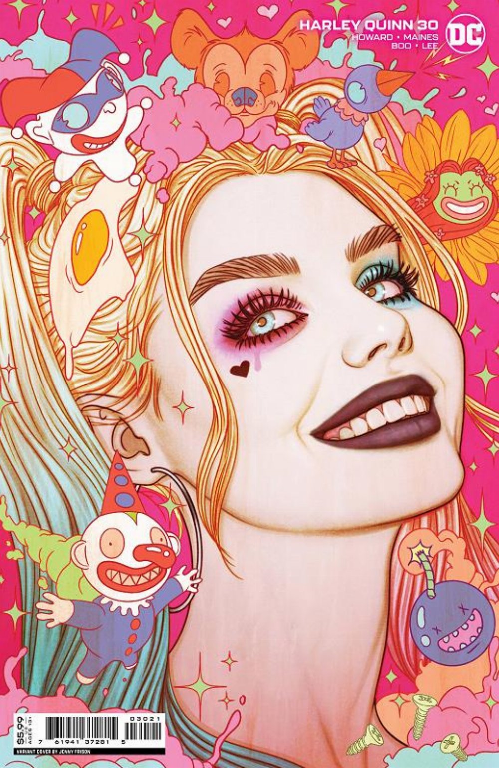 Τεύχος Κόμικ Harley Quinn #30 Frison Cardstock Variant Cover B