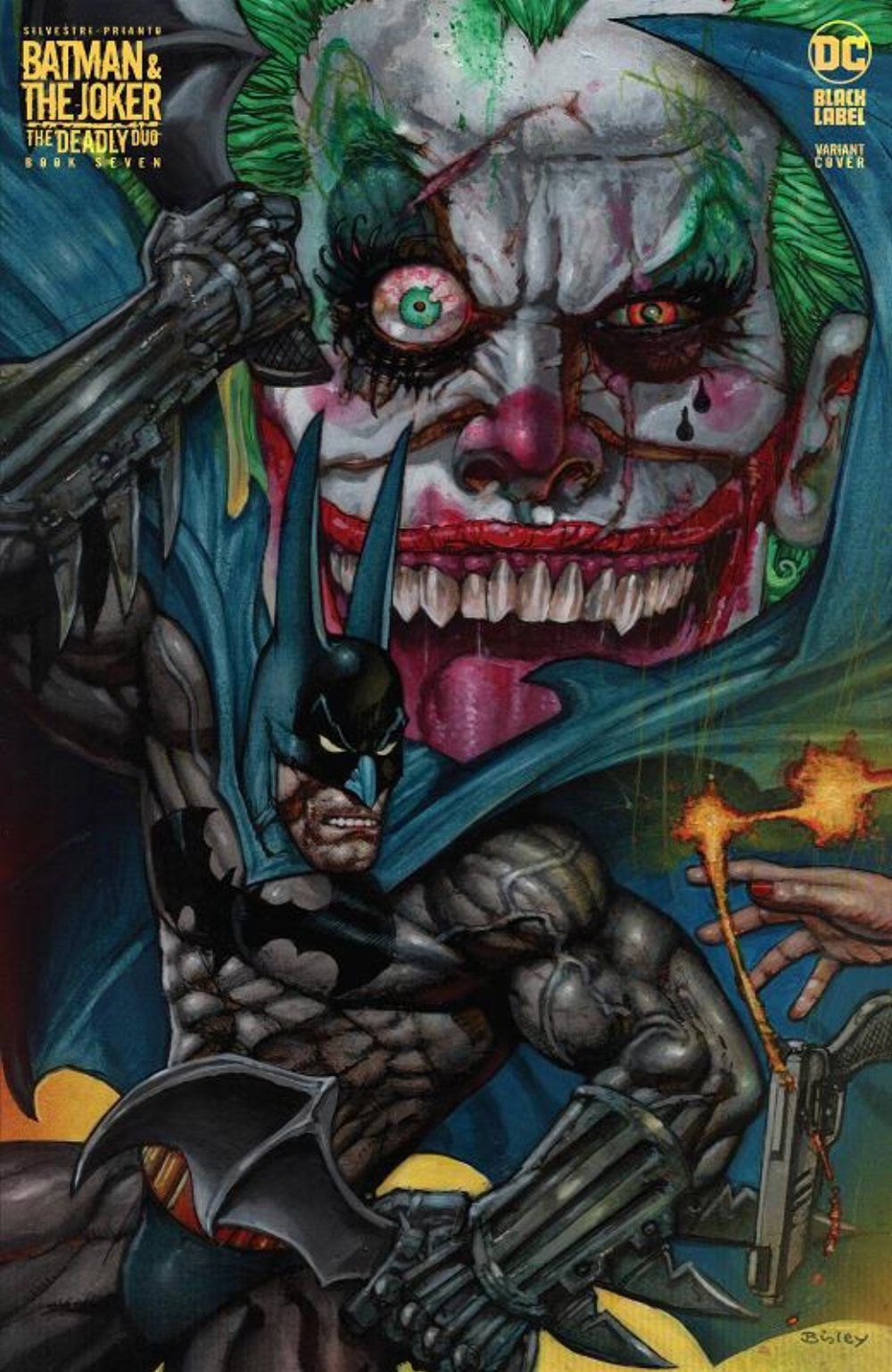Batman & The Joker The Deadly Duo #7 (OF 7) Bisley Cardstock Variant Cover B