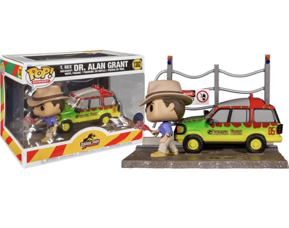 Φιγούρα Funko POP! Moment: Jurassic Park – T.Rex Breakout: Dr. Alan Grant #1382 (Exclusive)