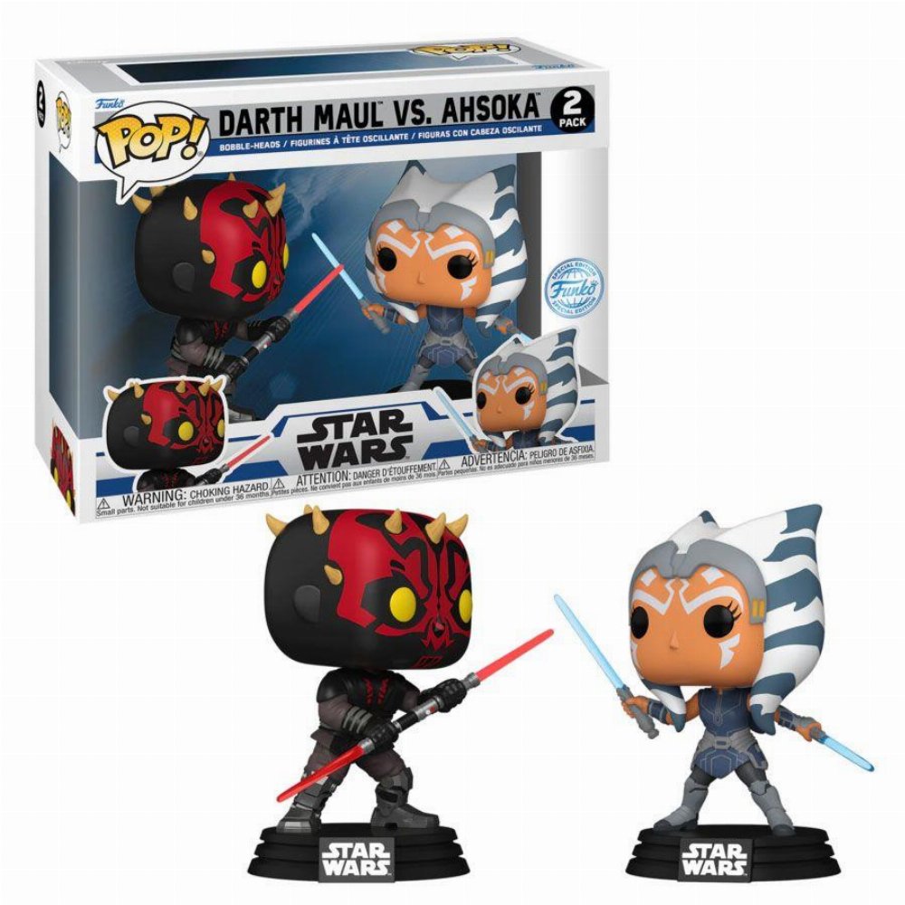 Φιγούρες Funko POP! Star Wars – Darth Maul vs Ahsoka 2-Pack (Exclusive)