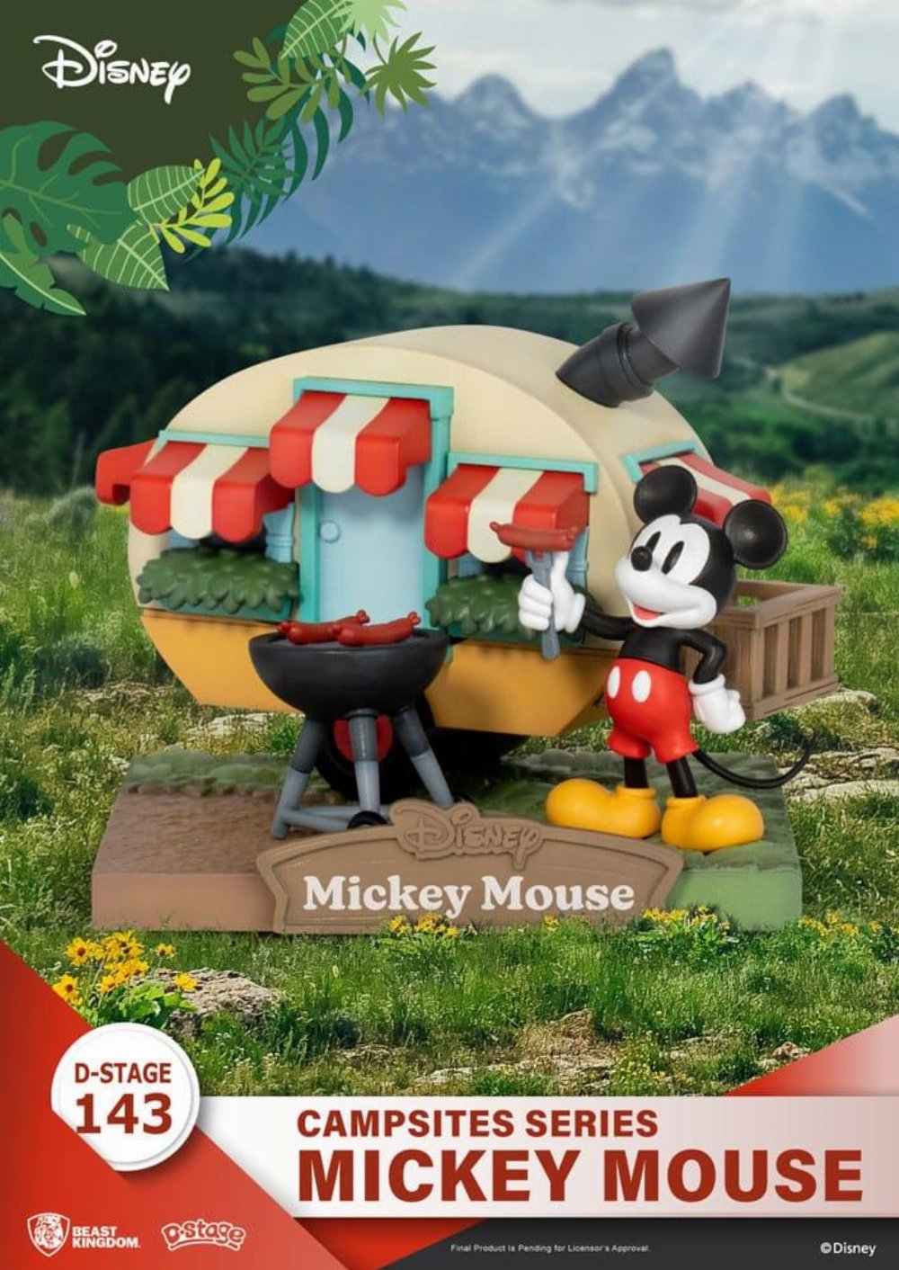 Disney: D-Stage – Campsite Series: Mickey Mouse Φιγούρα Αγαλματίδιο (10cm)