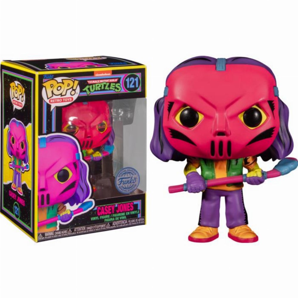 Φιγούρα Funko POP! Retro Toys: Teenage Mutant Ninja Turtles – Casey Jones (Black Light) #121 (Exclusive)