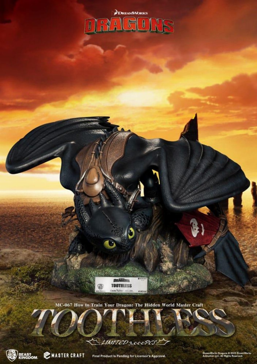 How To Train Your Dragon: Master Craft – Toothless Φιγούρα Αγαλματίδιο (24cm) LE3000