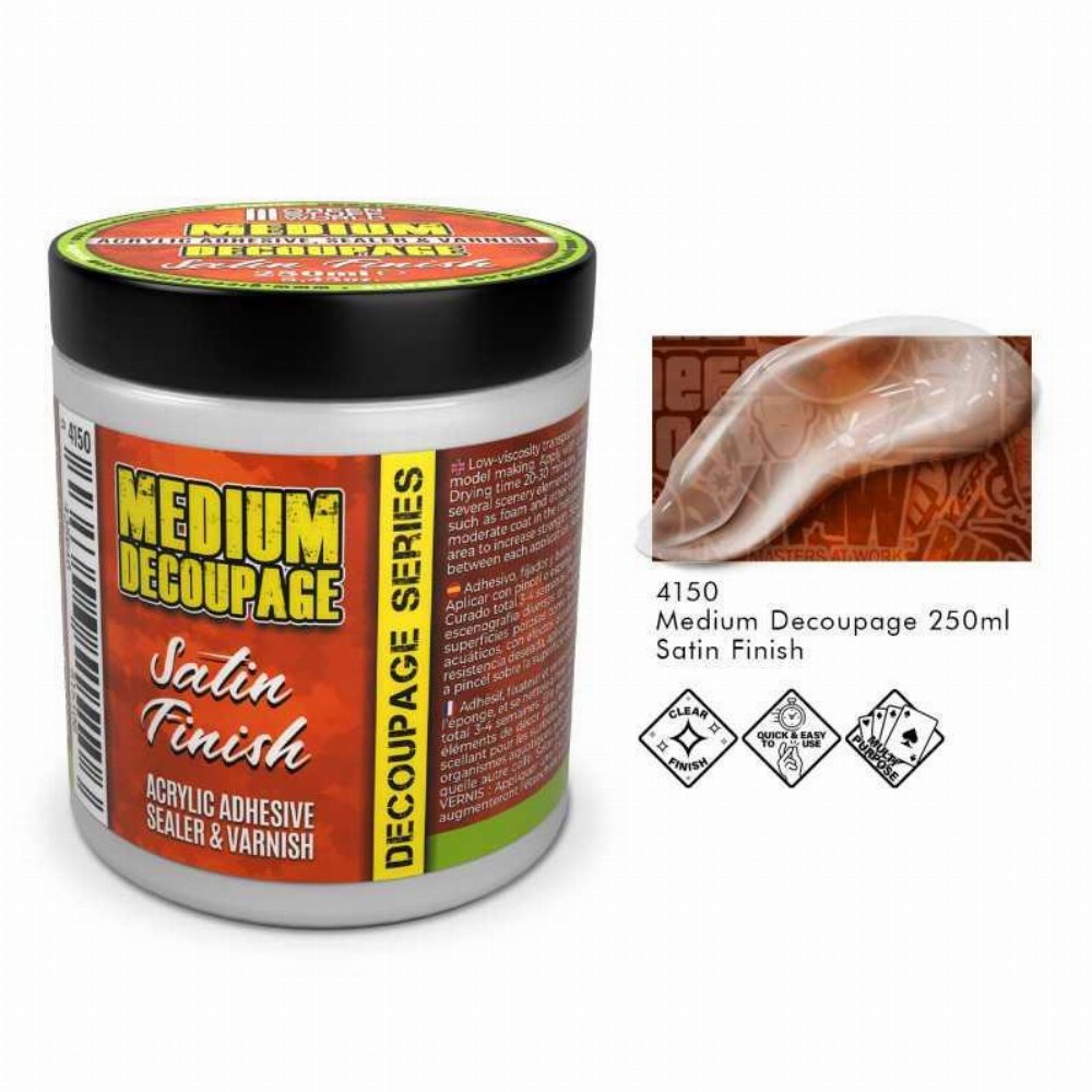 Green Stuff World – Satin Medium Decoupage (250ml)