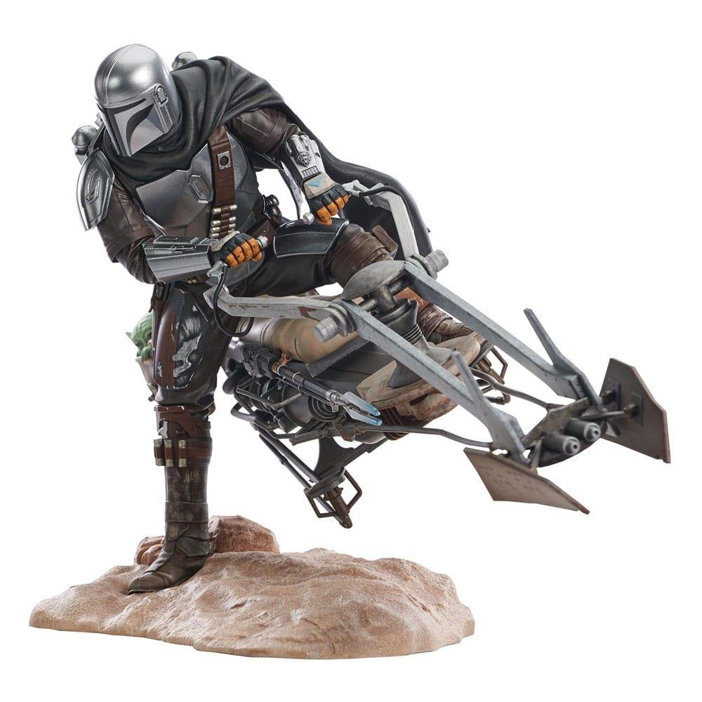 Star Wars: The Mandalorian Premier Collection – Din Djarin on Speeder Bike 1/7 Φιγούρα Αγαλματίδιο (23cm) LE1000