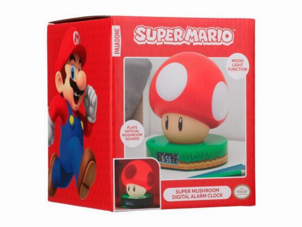 Super Mario – Mushroom Φωτιστικό/Ξυπνητήρι