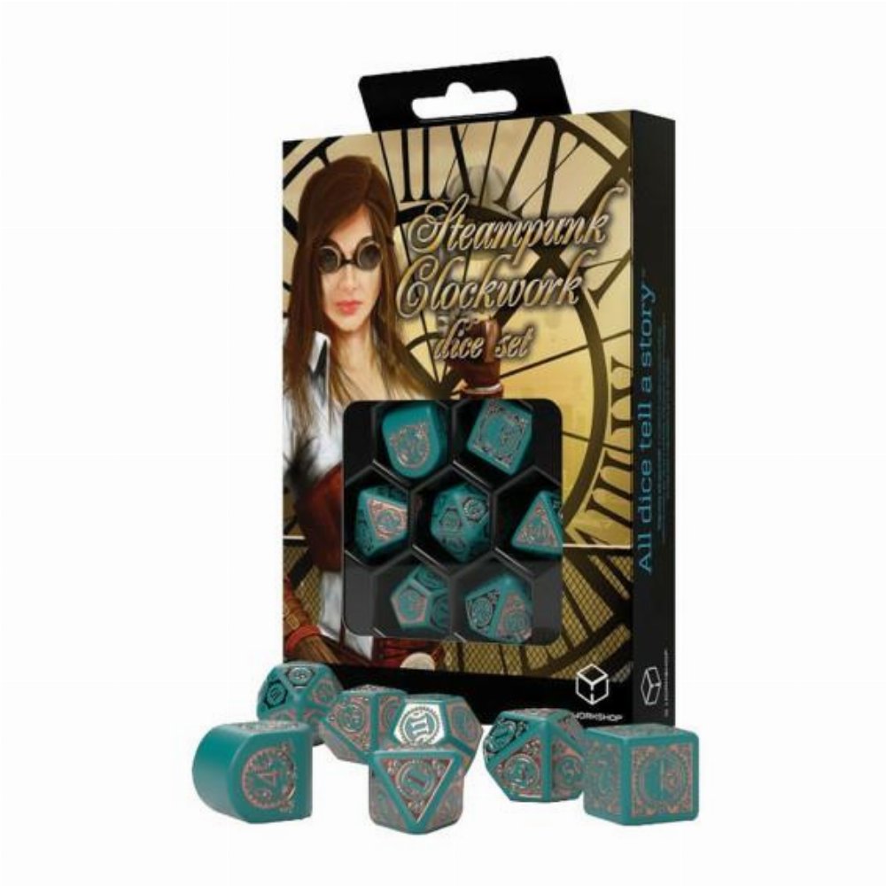 Σετ Ζάρια – Steampunk Clockwork Dice Set – Nautical Apparatus Modern