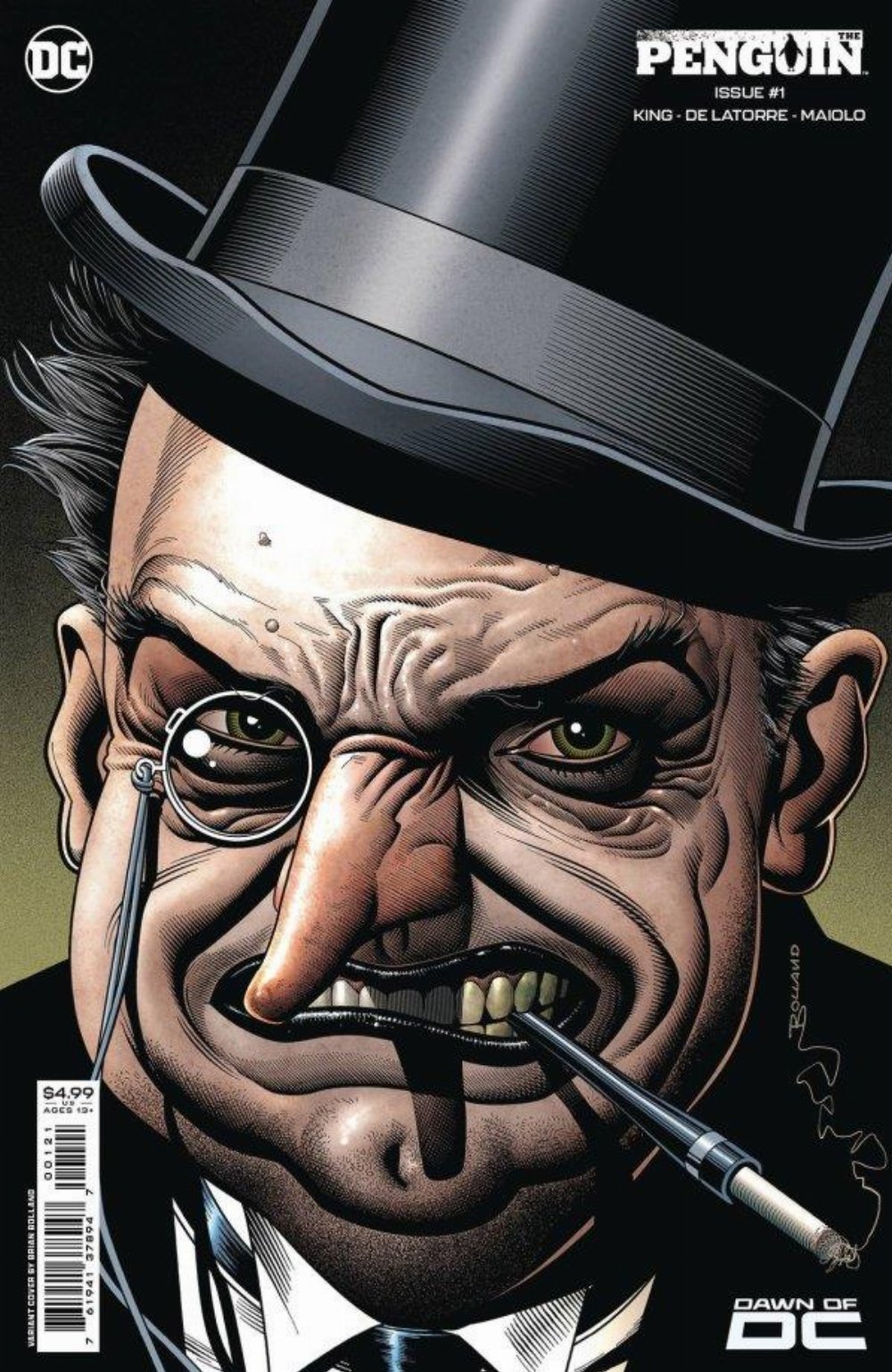Τεύχος Κόμικ The Penguin #1 Bolland Card Stock Variant Cover B