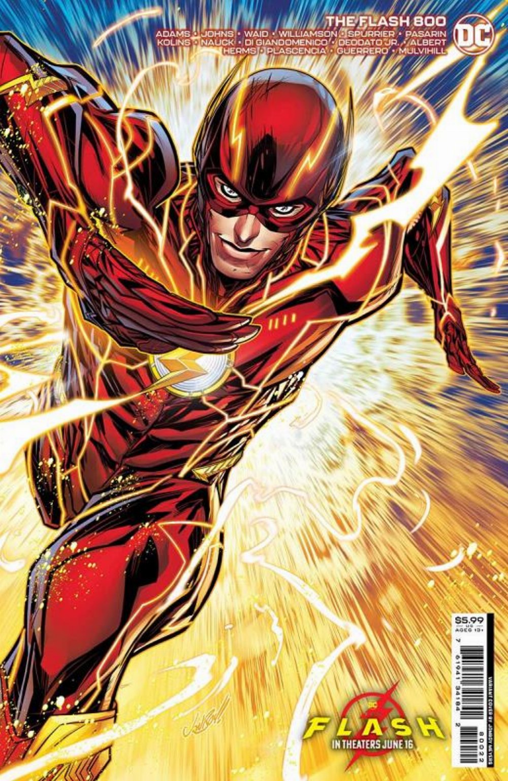 Τεύχος Κόμικ The Flash #800 Meyers The Flash Movie Cardstock Variant Cover G