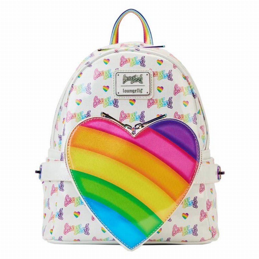Loungefly – Lisa Frank: Logo Heart Rainbow Τσάντα Σακίδιο