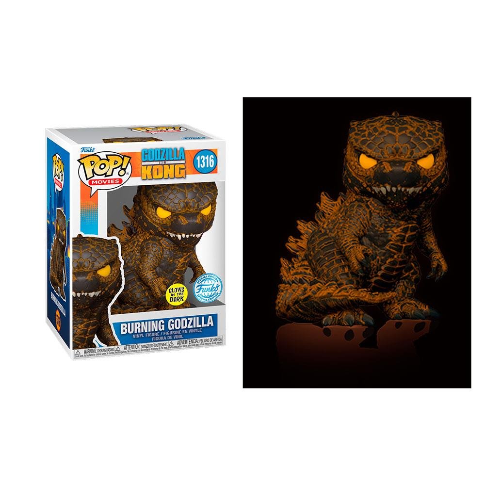 Φιγούρα Funko POP! Godzilla vs Kong – Burning Godzilla (GITD) #1316 (Exclusive)