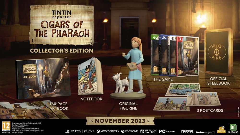 Playstation 4 Game – TINTIN Reporter: Cigars of the Pharaoh (Collector’s Edition)