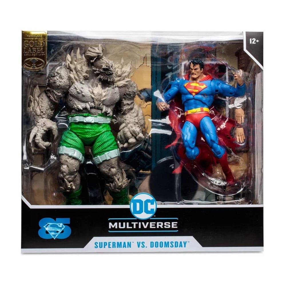 DC Multiverse: Gold Label – Superman vs Doomsday 2-Pack Φιγούρες Δράσης (18cm)