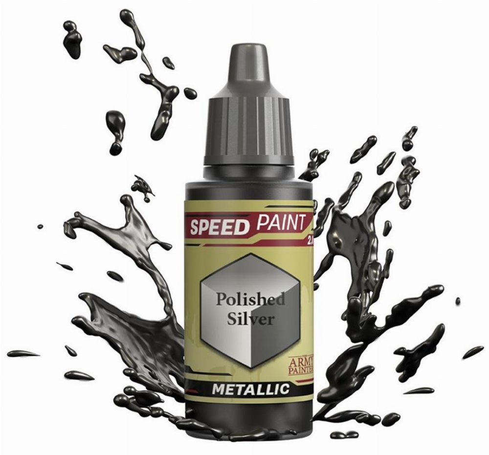 The Army Painter – Speedpaint Metallic Polished Silver Χρώμα Μοντελισμού (18ml)