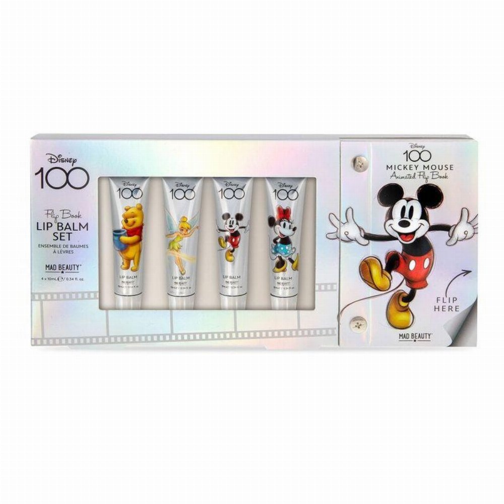 Disney (100th Anniversary) – Mickey, Minnie, Winnie the Pooh, Tinker Bell Lip Balm Set