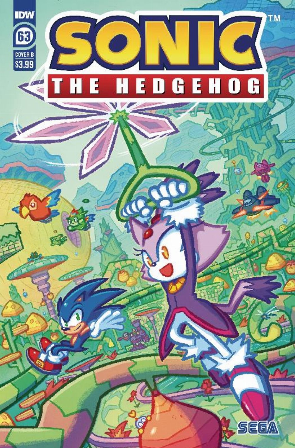 Τεύχος Κόμικ Sonic The Hedgehog #63 Cover B