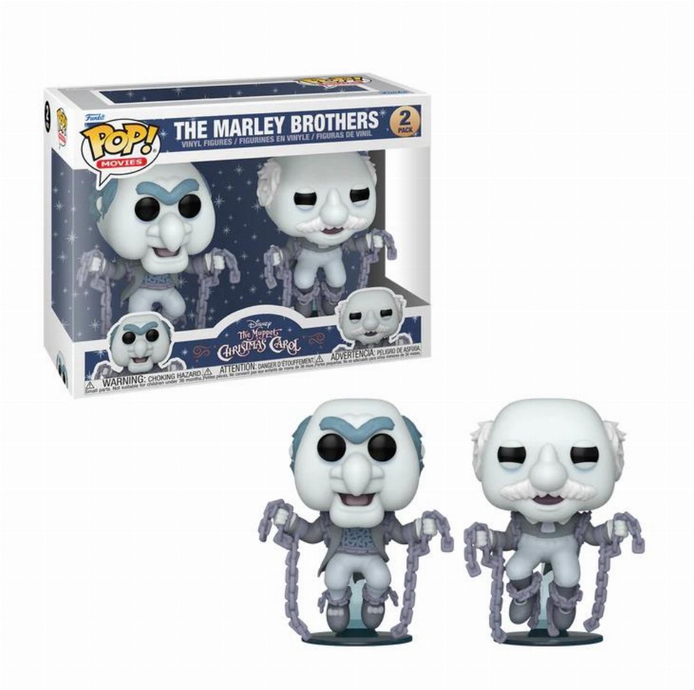 Φιγούρες Funko POP! Disney: The Muppet Christmas Carol – The Marley Brothers 2-Pack