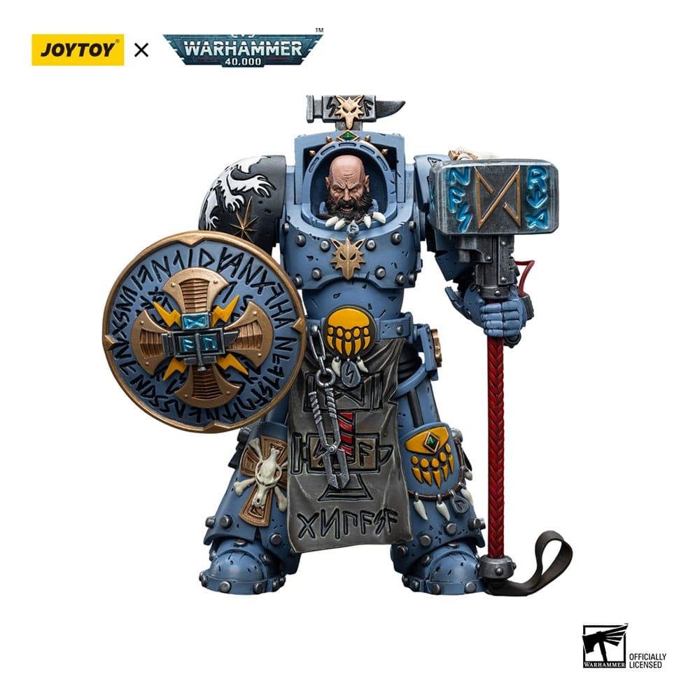 Warhammer 40000 – Space Wolves Arjac Rockfist 1/18 Φιγούρα Δράσης (12cm)