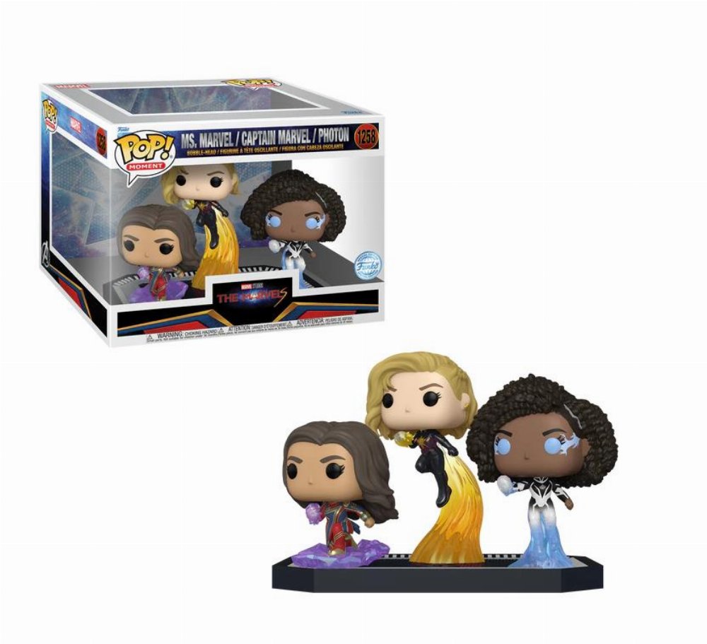 Φιγούρα Funko POP! Moment: The Marvels – Ms. Marvel, Captain Marvel, Photon #1258 (Exclusive)