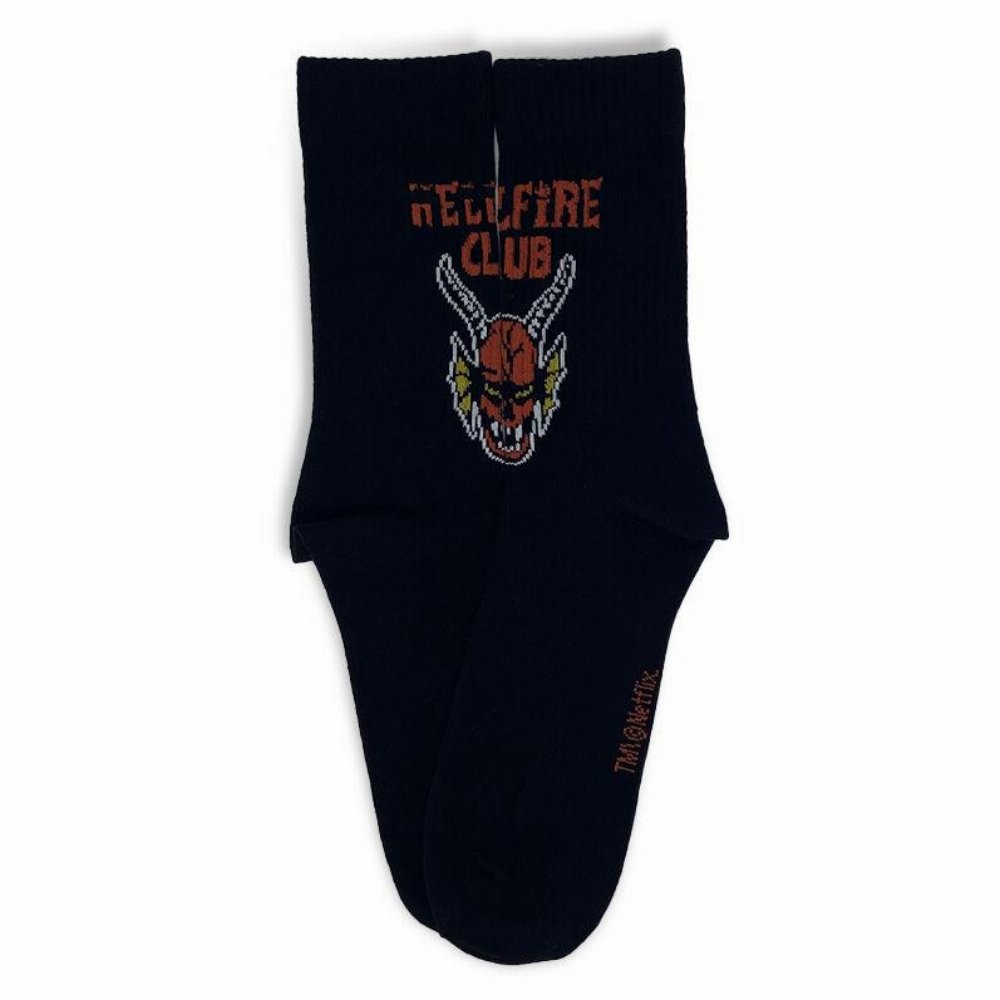 Stranger Things – Hellfire Club Black Κάλτσες (Μέγεθος 40-44)