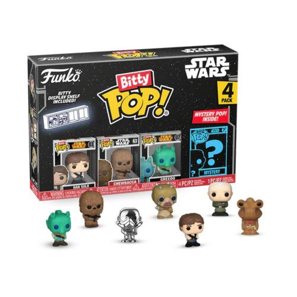 Funko Bitty POP! Star Wars – Han Solo, Chewbacca, Greedo & Chase Mystery 4-Pack Φιγούρες