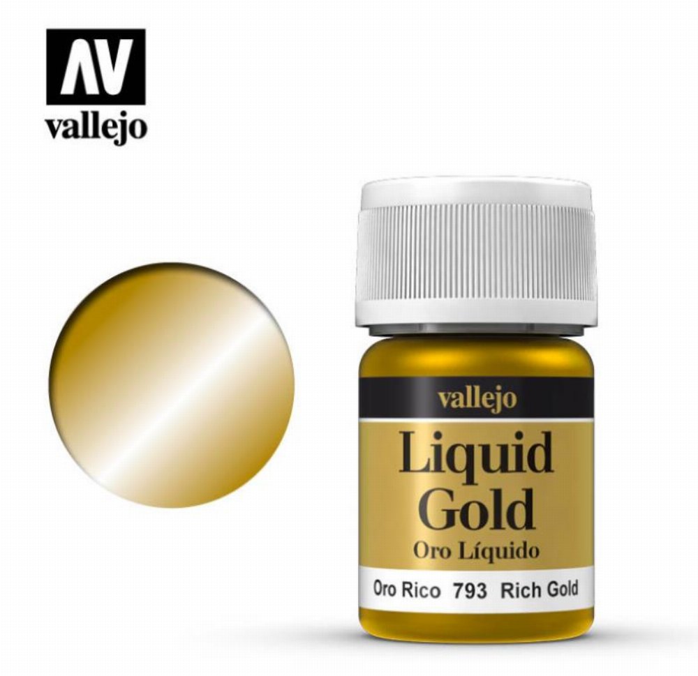 Vallejo Model Metal Color – Rich Gold Χρώμα Μοντελισμού (35ml)