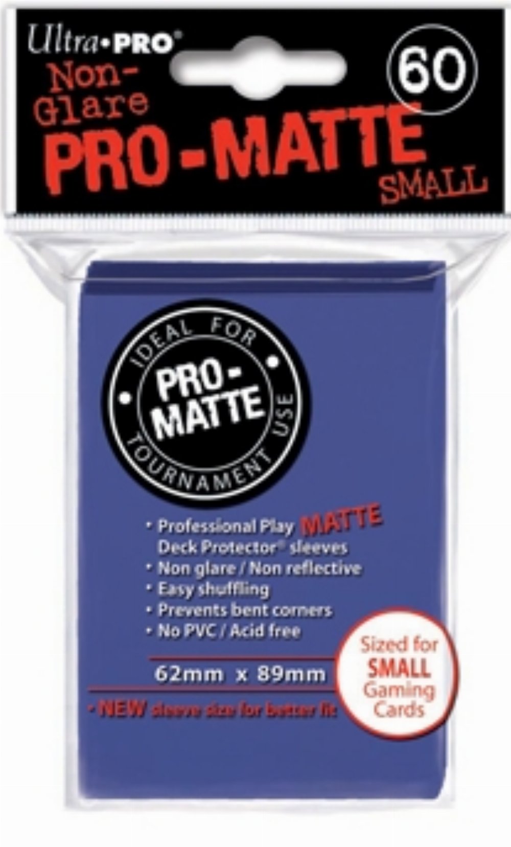 Ultra Pro Japanese Small Size Card Sleeves 60ct – Matte Blue