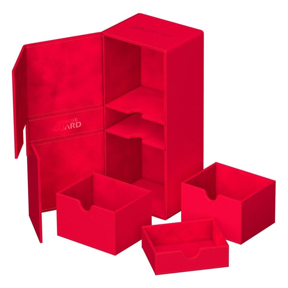 Ultimate Guard Flip ‘n’ Tray 266+ Deck Box – XenoSkin Red