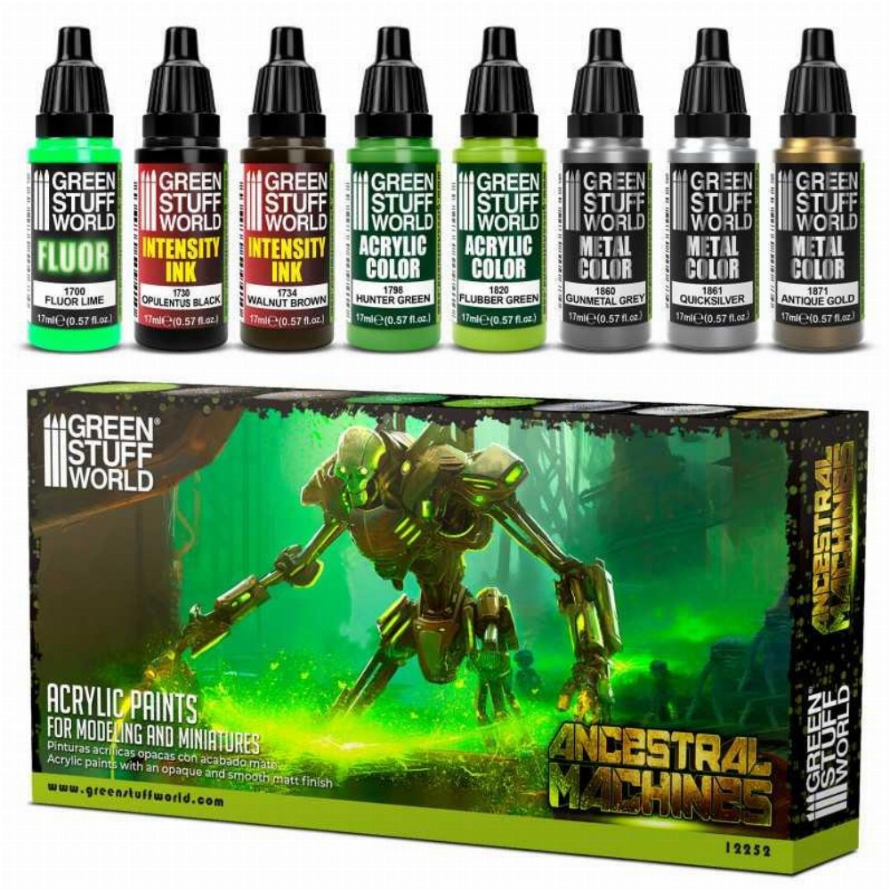 Green Stuff World – Ancestral Machines Paint Set (8 Χρώματα)