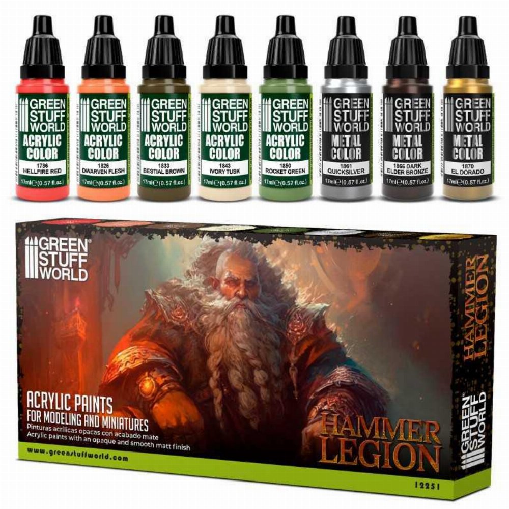 Green Stuff World – Hammer Legion Paint Set (8 Χρώματα)