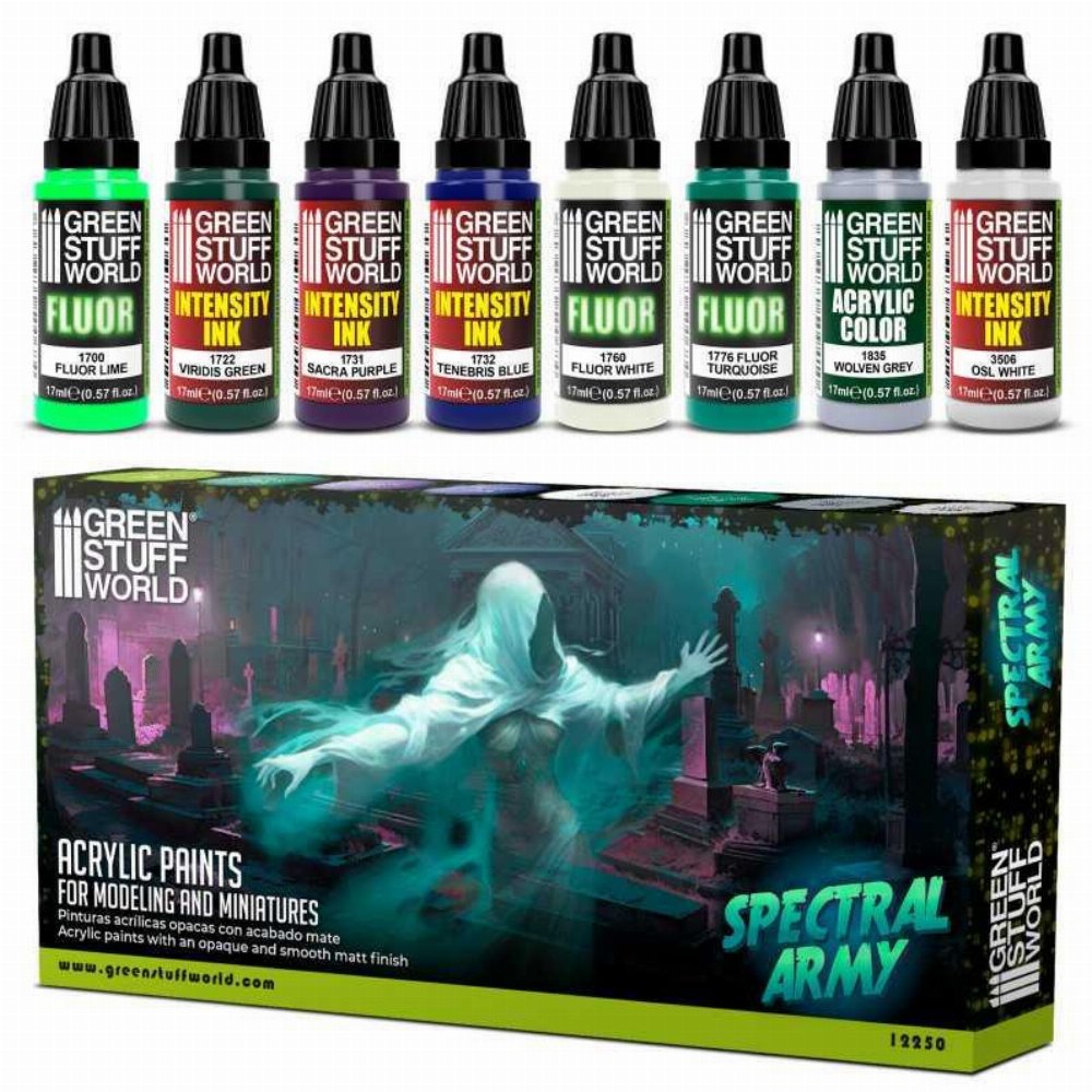 Green Stuff World – Spectral Army Paint Set (8 Χρώματα)