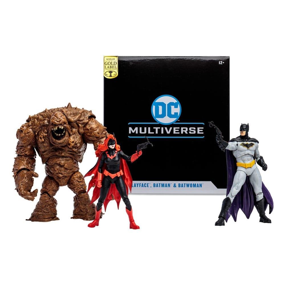 DC Multiverse: Gold Label – Clayface, Batman & Batwoman 3-Pack Φιγούρες Δράσης (18cm)