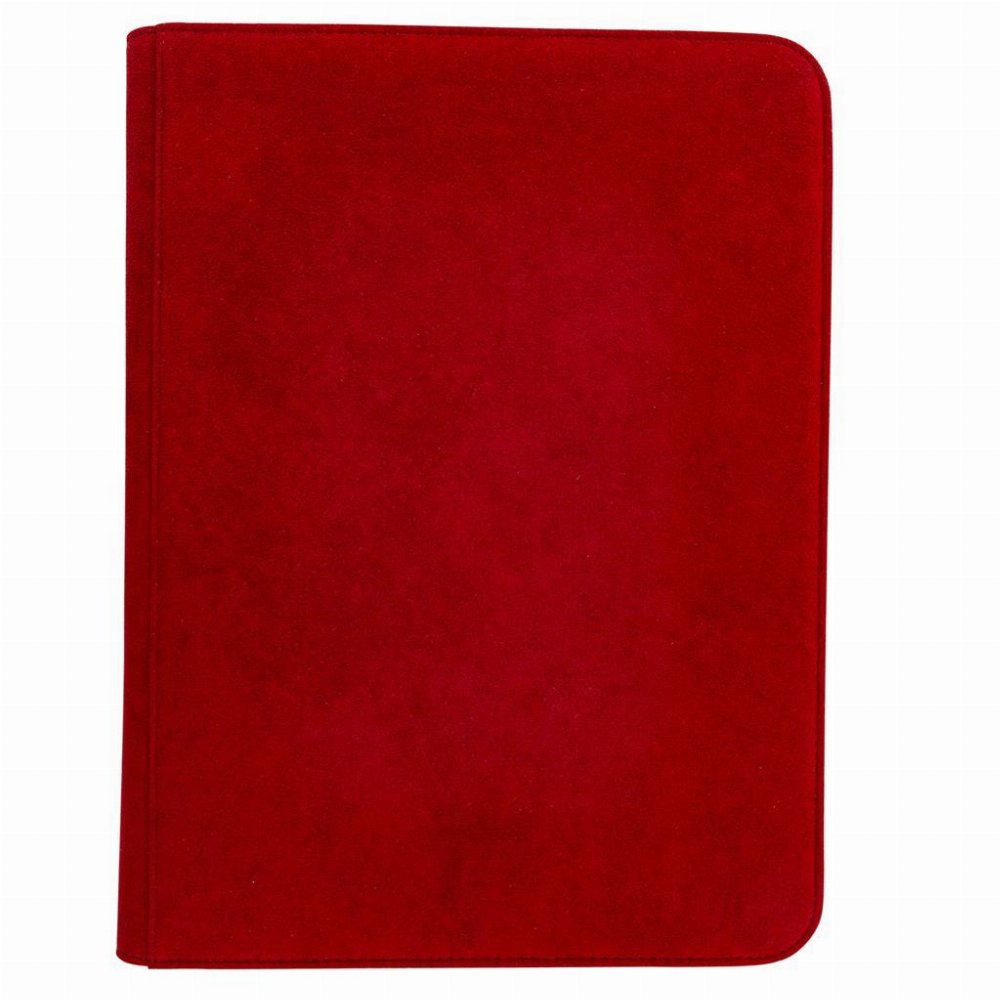 Ultra Pro 9-Pocket Zippered Deluxe Pro-Binder – Vivid Red