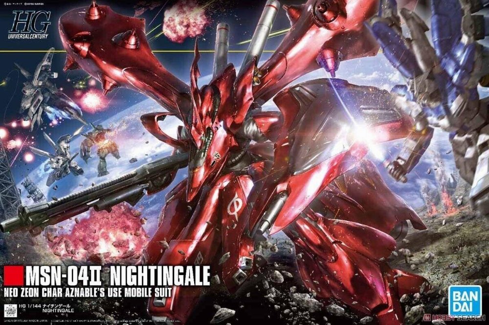 Mobile Suit Gundam – High Grade Gunpla: MSN-04 II Nightingale 1/144 Σετ Μοντελισμού