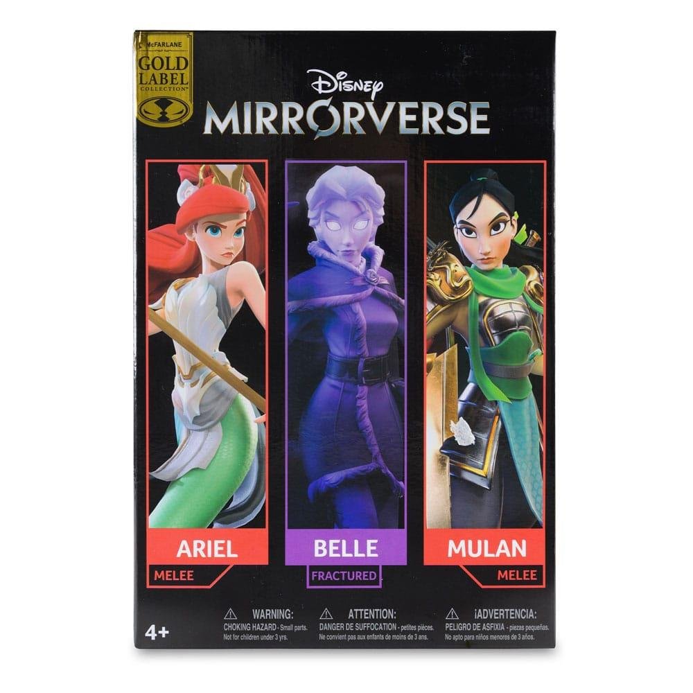 Disney Mirrorverse: Gold Label – Mulan, Belle, Arielle 3-Pack Φιγούρες Δράσης (13-18cm)