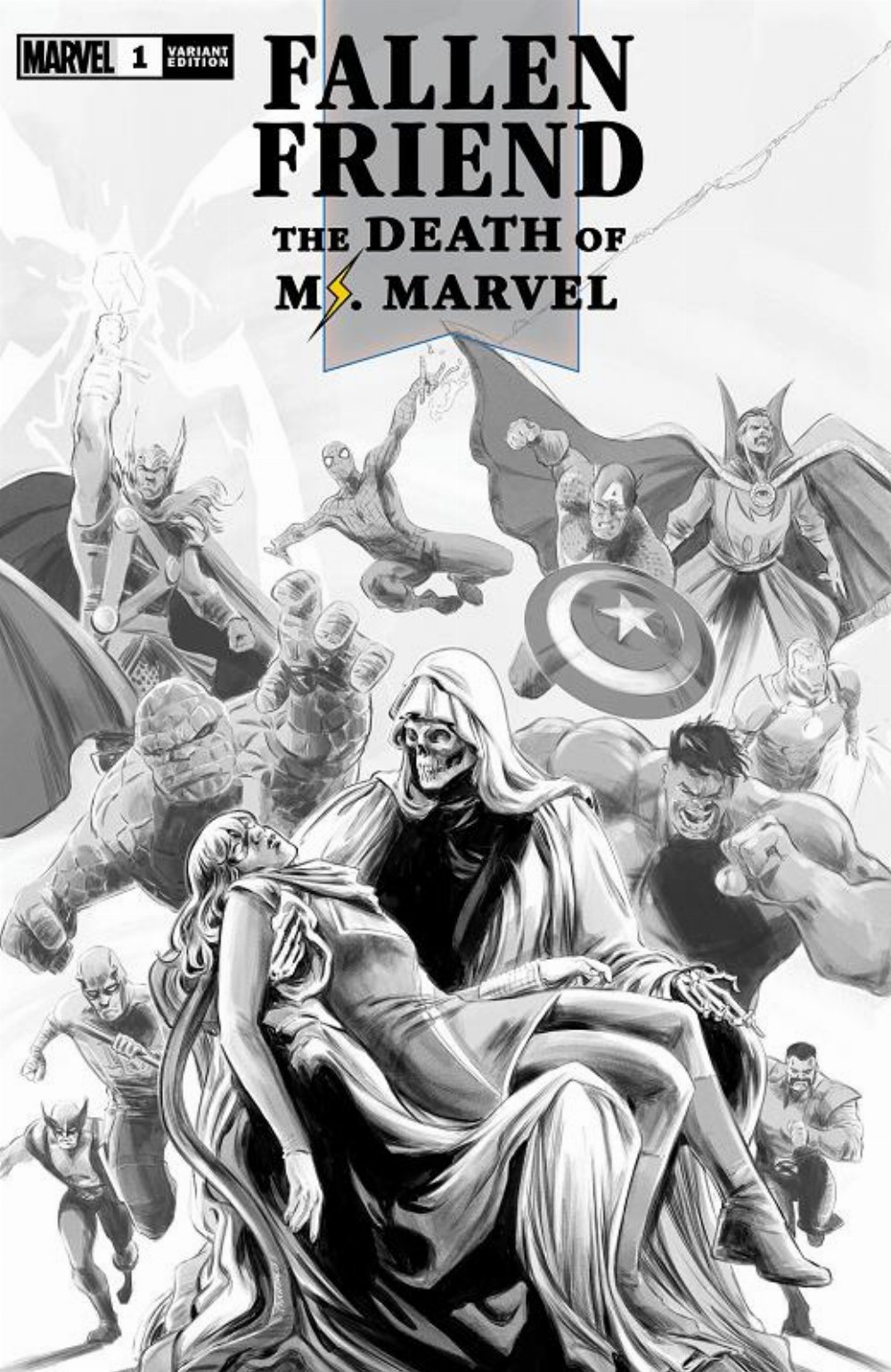 Τεύχος Κόμικ Fallen Friend The Death of Ms. Marvel #1 SDCC 2023 Carnero Homage Variant Cover (LE3000)