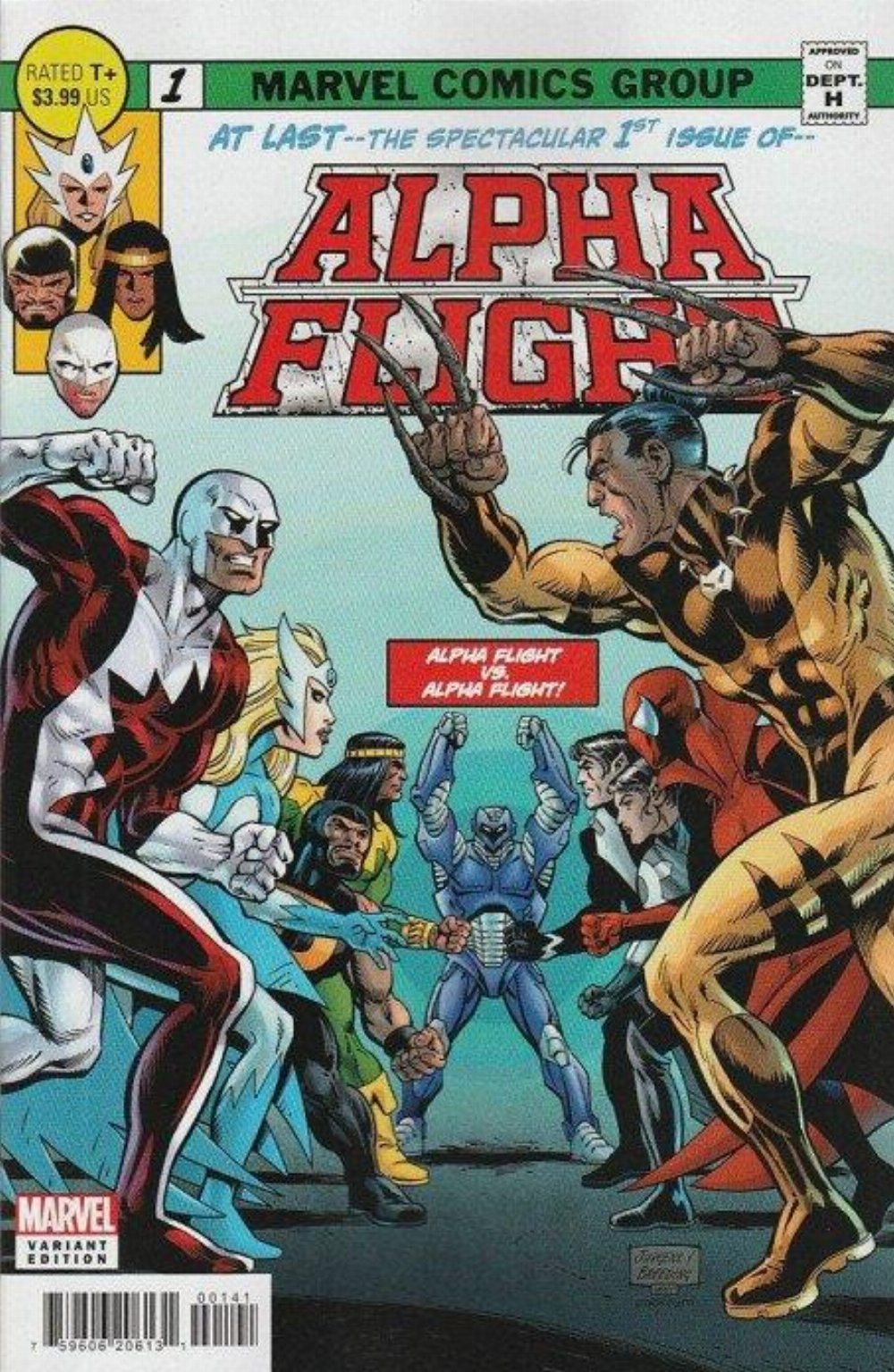 Τεύχος Κόμικ Alpha Flight #1 (OF 5) Jurgens Homage Variant Cover