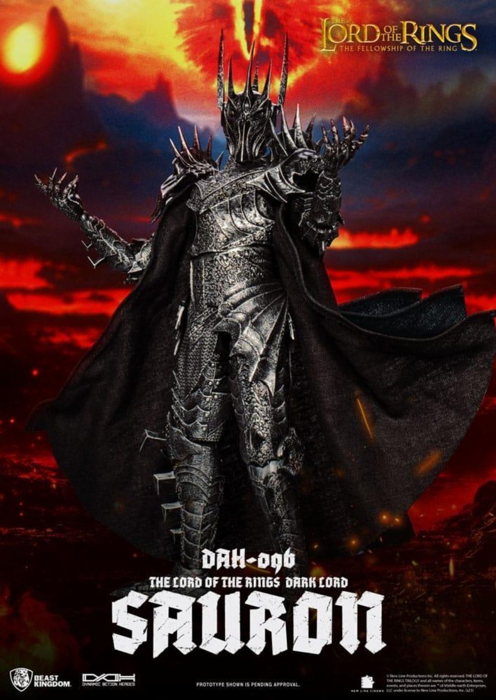 Lord of the Rings: Dynamic Heroes – Sauron 1/9 Φιγούρα Δράσης (29cm)