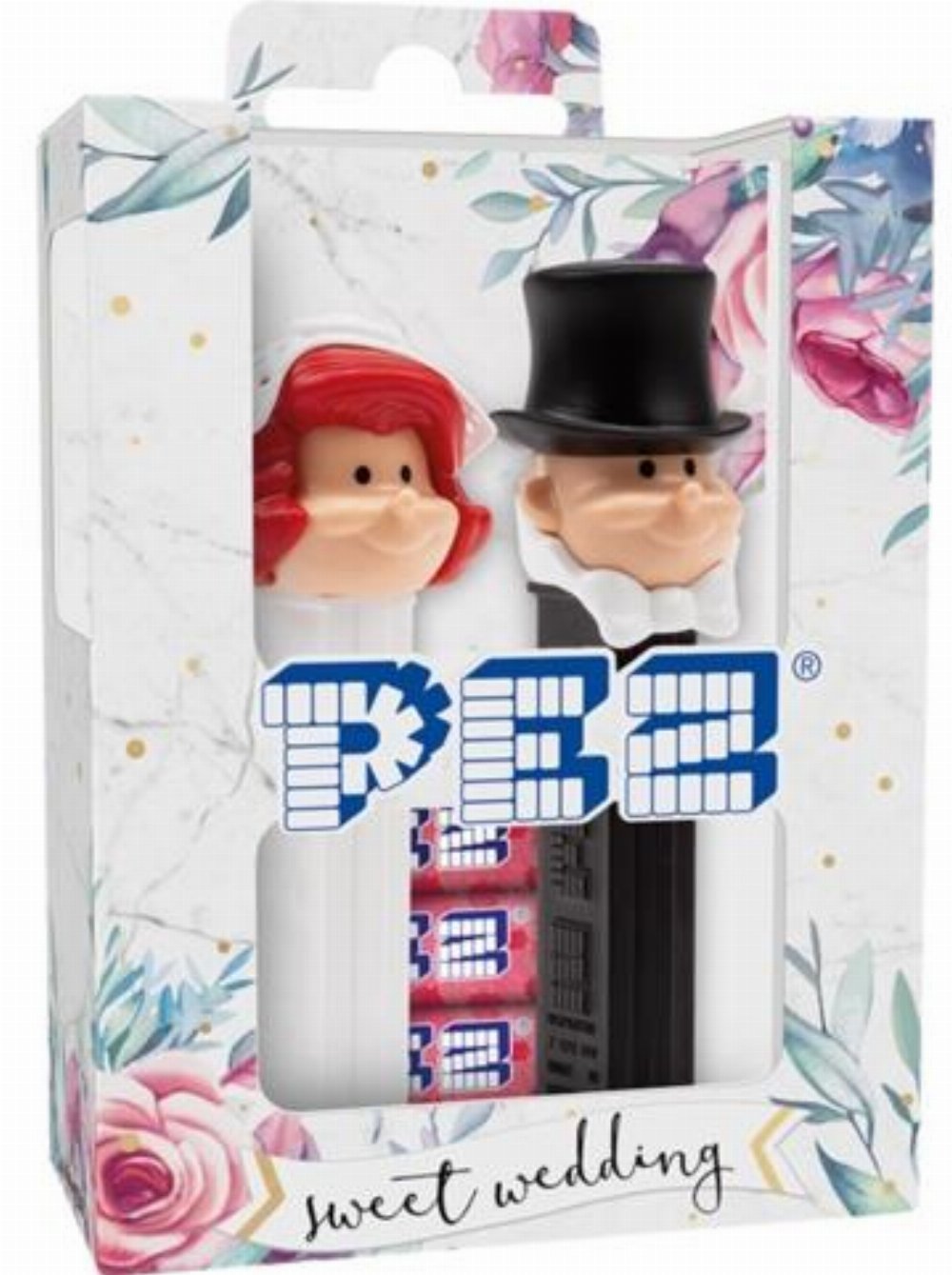 PEZ Dispenser – Wedding: Bride Red Hair & Groom Gift Set