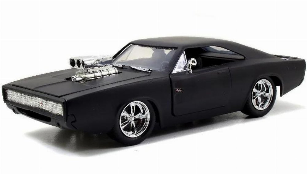 Fast & Furious – 1970 Dodge Charger Matt Black Diecast Model (1/24)